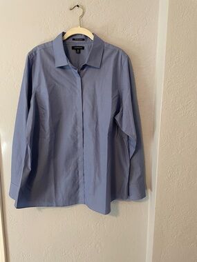 Lands' End Women’s Sky Blue Button Down Shirt